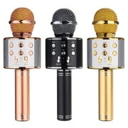 WS-858 Wireless Bluetooth Karaoke Handheld Microphone USB KTV Microfone Player Bluetooth Mic Speaker Record Music Microphon